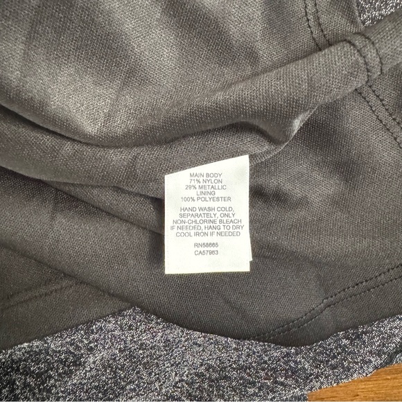 Halogen Glitter Metallic Wrap Long sleeve Dress Women’s‎ Size XL - Picture 8 of 13